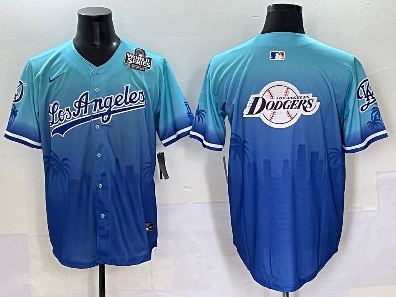 Men 2025 Los Angeles Dodgers Blank Blue Game Nike MLB Jersey style 62620